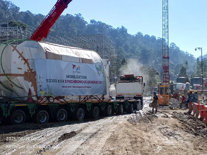 Salak 7 Development Project — Steam Turbine & Generator Installation